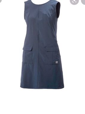 Helly Hansen Navy Sleeveless golf or tennis dress with Patch Pockets